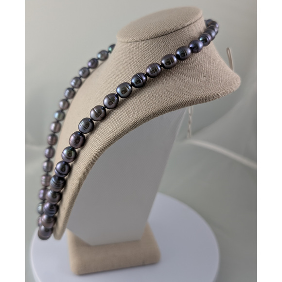 Honora Pearls Necklace Beaded Iridescent Blue Mother of pearl - Picture 4 of 7